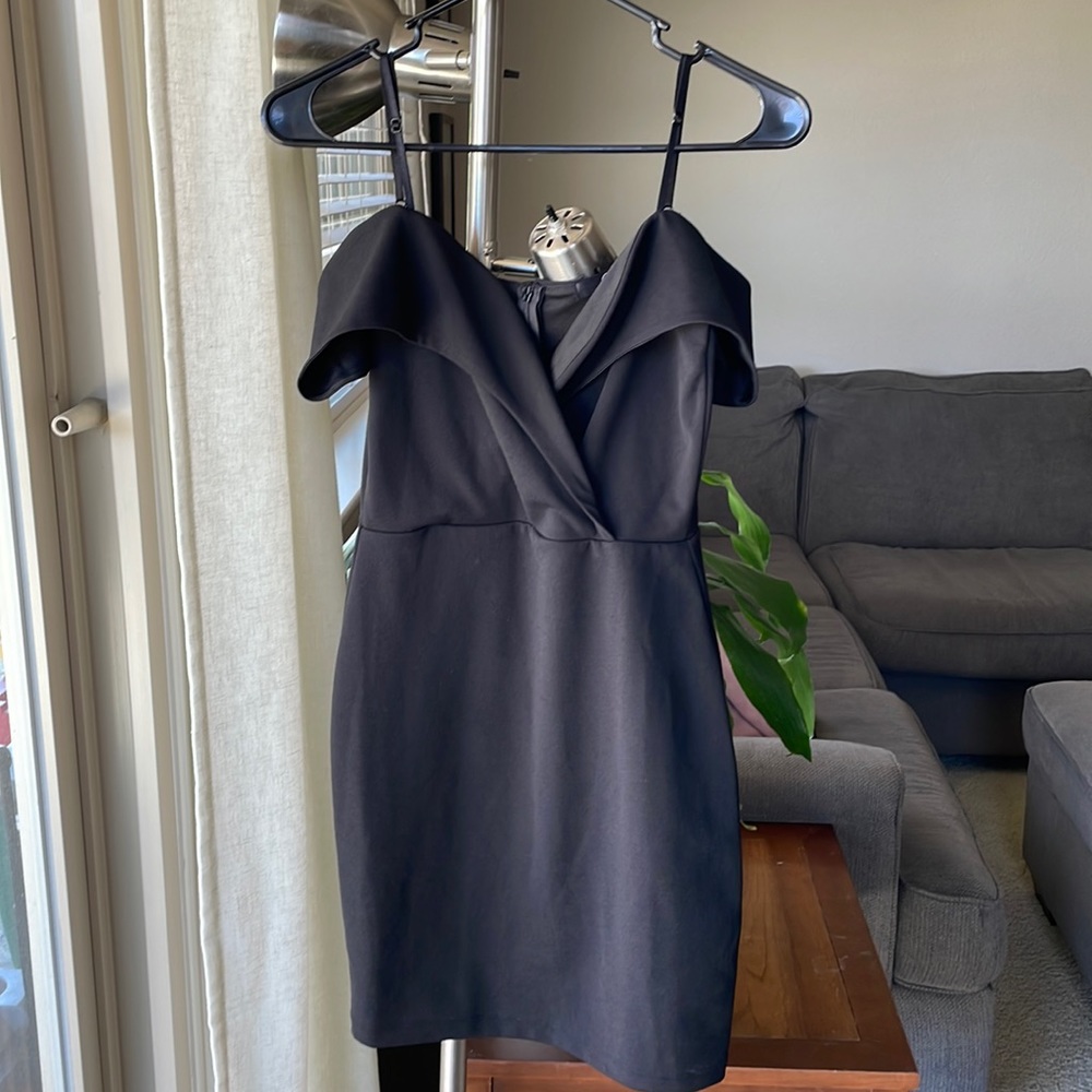 Black mini dress